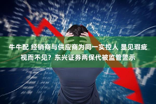 牛牛配 经销商与供应商为同一实控人 显见瑕疵视而不见？东兴证券两保代被监管警示