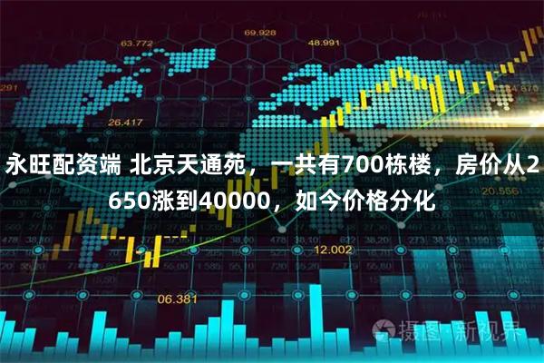 永旺配资端 北京天通苑，一共有700栋楼，房价从2650涨到40000，如今价格分化